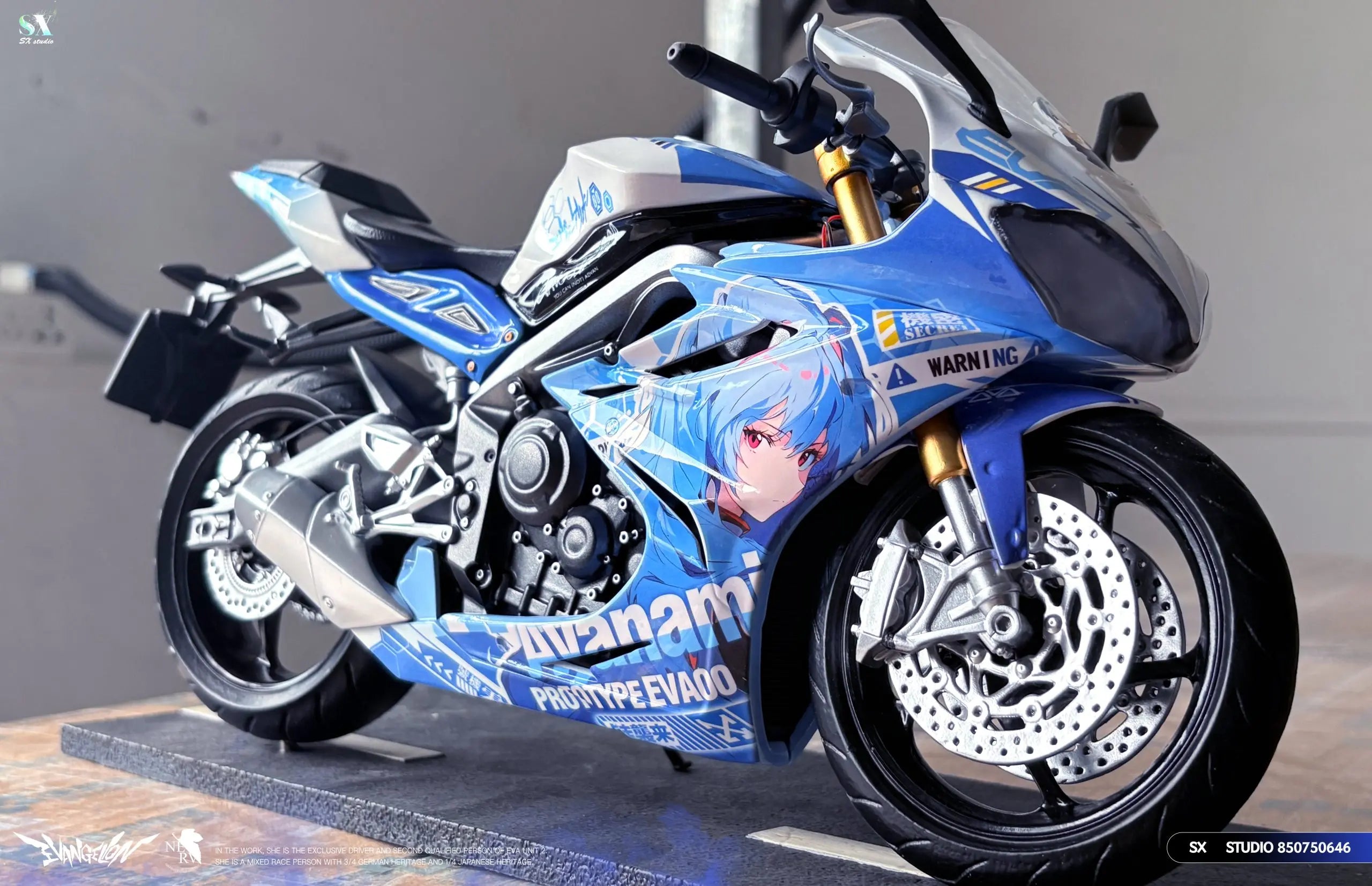 [PO] RESIN FIGURE Neon Genesis Evangelion Motorcycle Girl Ayanami Rei - SX Studio