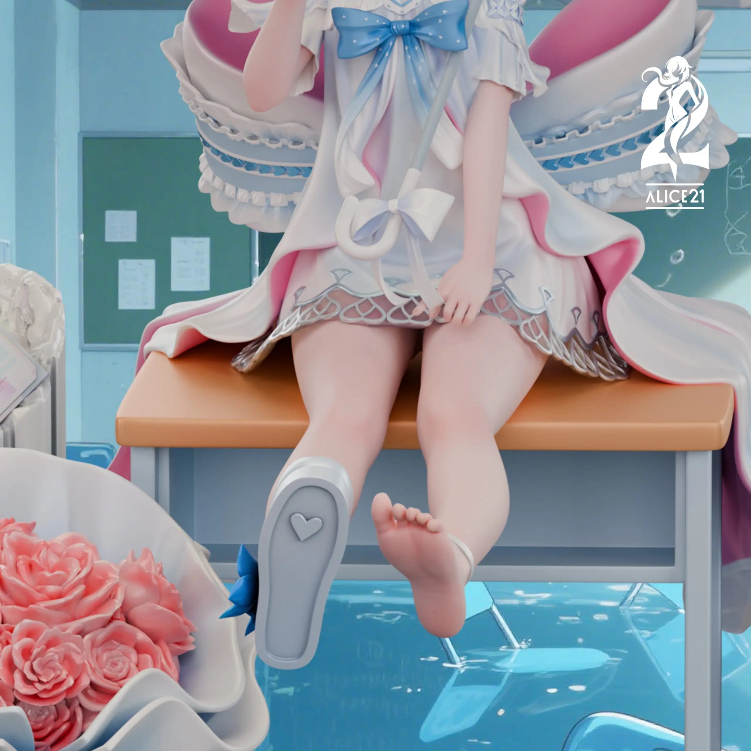 [PO] RESIN FIGURE Blue Archive Pure White Vow wedding dress Arona - Alice21 Studio