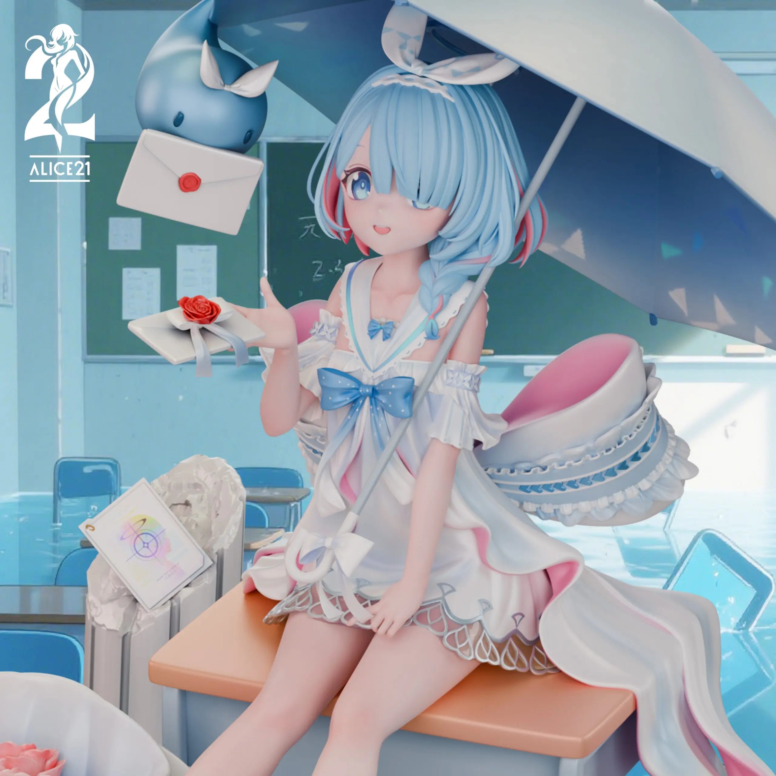 [PO] RESIN FIGURE Blue Archive Pure White Vow wedding dress Arona - Alice21 Studio
