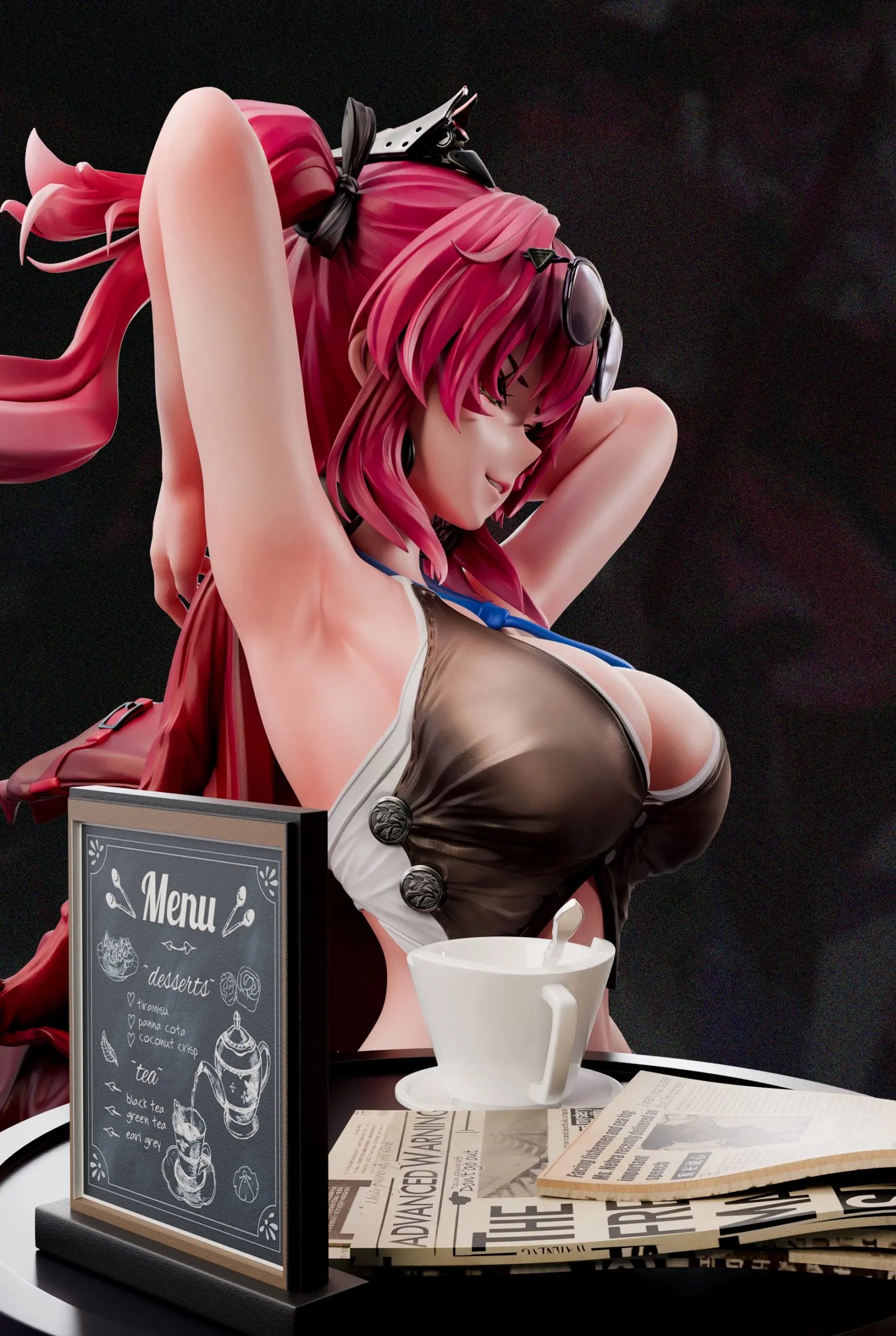 [PO] RESIN FIGURE Mi Yin Studio - Wuthering Waves - Lupa : Flame Wolf Star in the Cafe