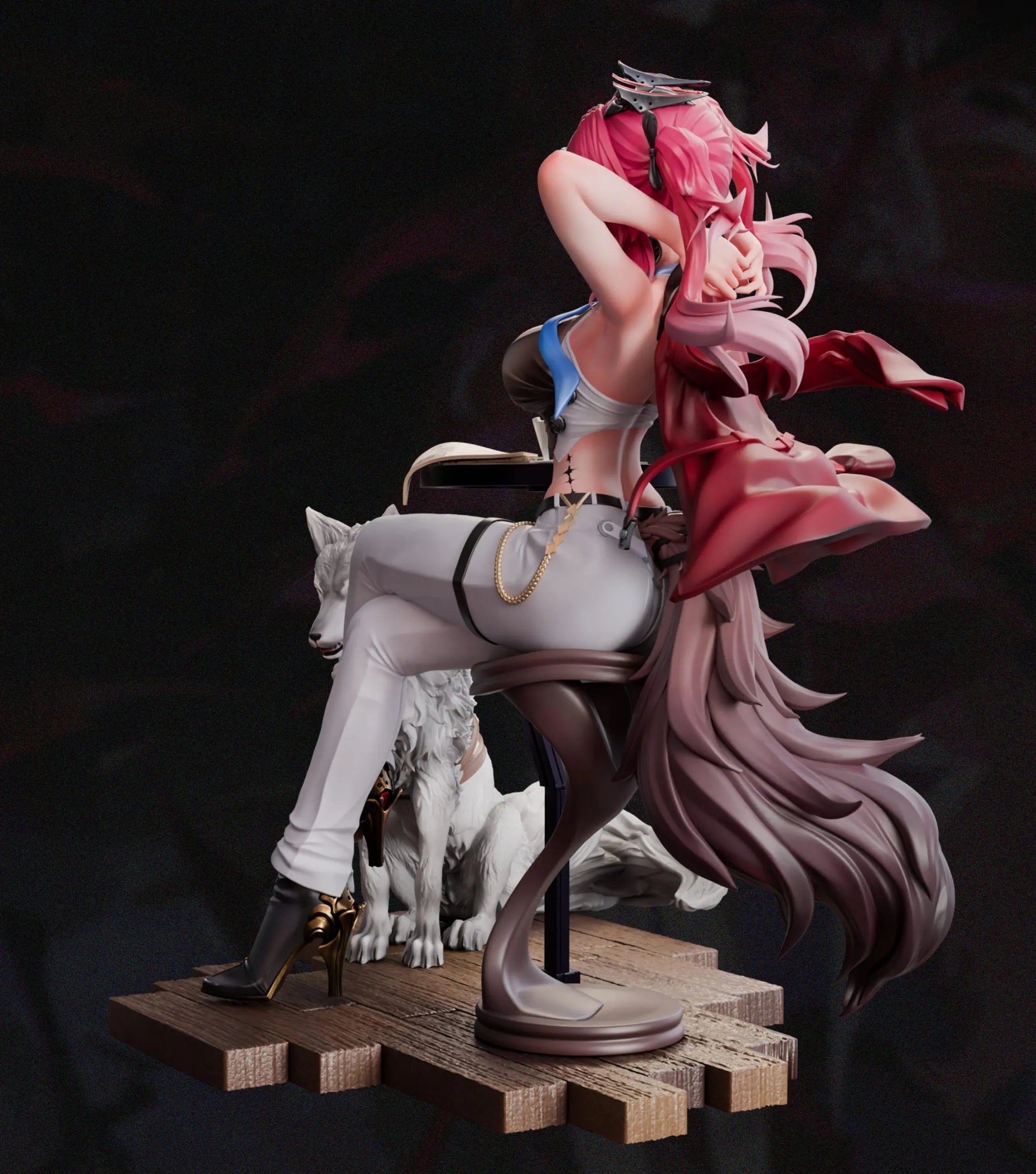 [PO] RESIN FIGURE Mi Yin Studio - Wuthering Waves - Lupa : Flame Wolf Star in the Cafe