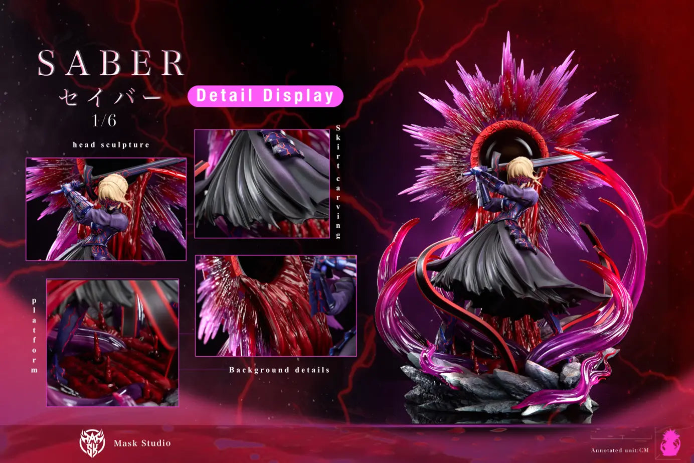 [PO] RESIN FIGURE Mask Studio - Saber Alter Fate/stay night