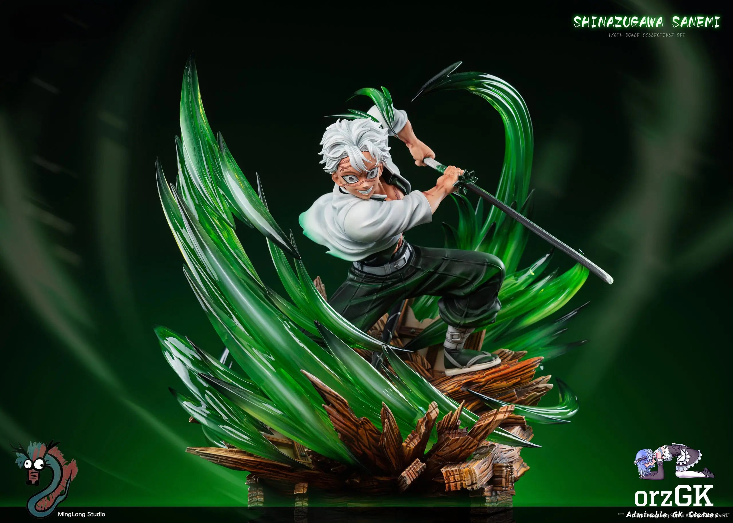 [PO] RESIN FIGURE Ming Long Studio - Demon Slayer 02 Wind Hashira Sanemi Shinazugawa