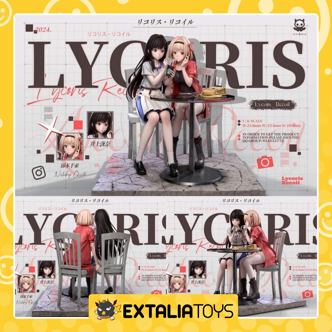 [PO] RESIN FIGURE Lycoris Recoil - Nishikigi Chisato & Inoue Takina by Akuma Studio