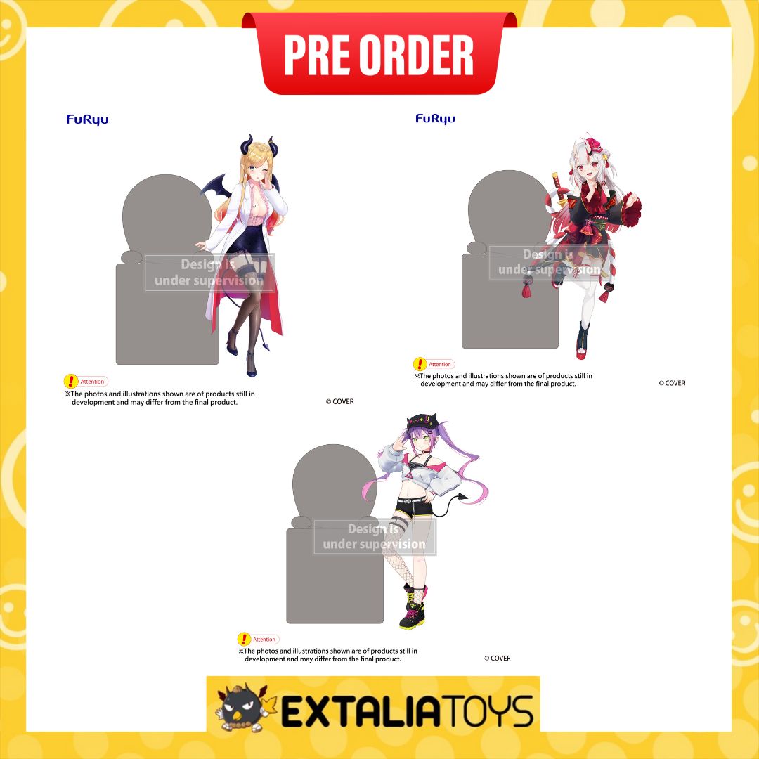 [PO] FURYU Hololive Hikkake Figure -Nakiri Ayame/Yuzuki Choco/Tokoyami Towa