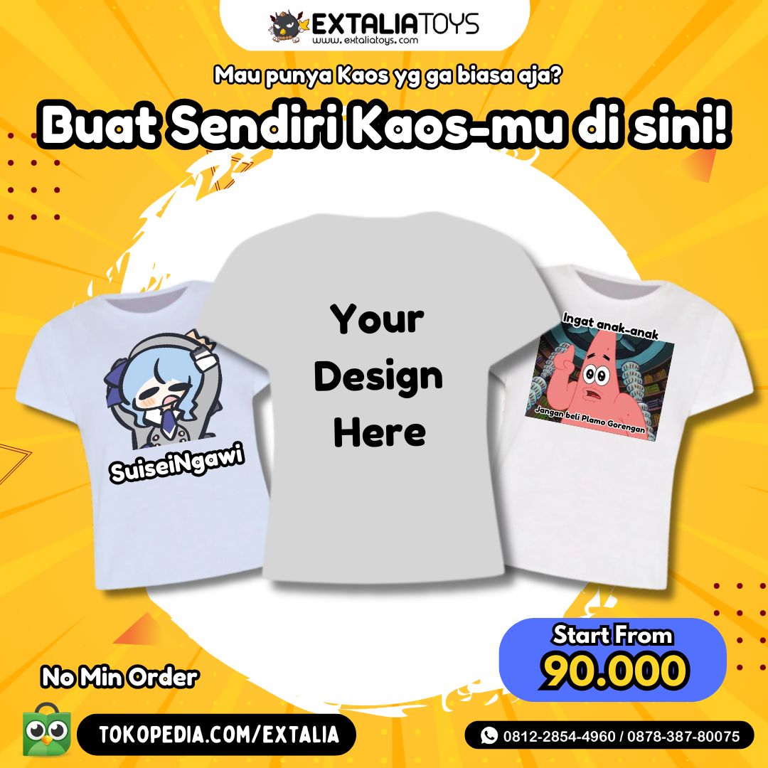 CUSTOM ORDER KAOS / T-SHIRT ( XS - XL )