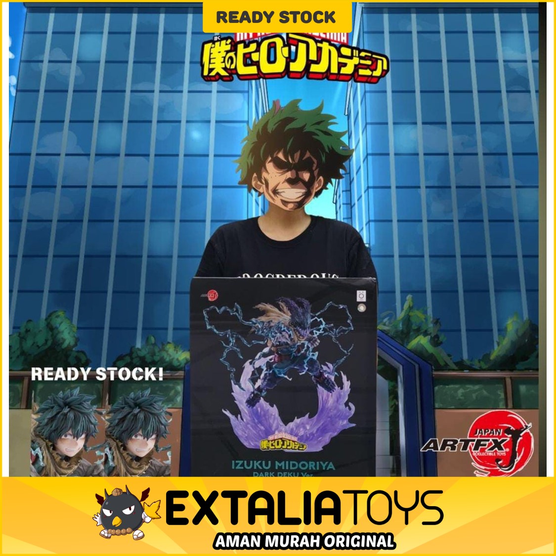 KOTOBUKIYA ARTFX J FIGURE IZUKU MIDORIYA DARK DEKU VER. - MY HERO ACADEMIA