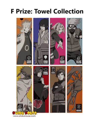Ichiban Kuji NARUTO Shippuden The will of the fire that is spun - TOWEL COLLECTION