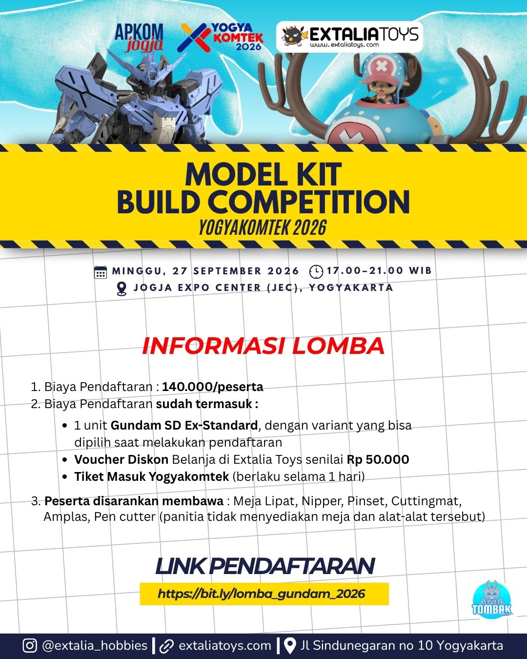 PENDAFTARAN MODEL KIT BUILD COMPETITION 2026