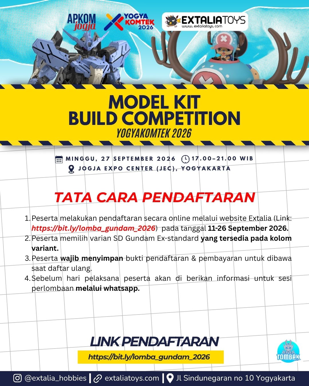 PENDAFTARAN MODEL KIT BUILD COMPETITION 2026