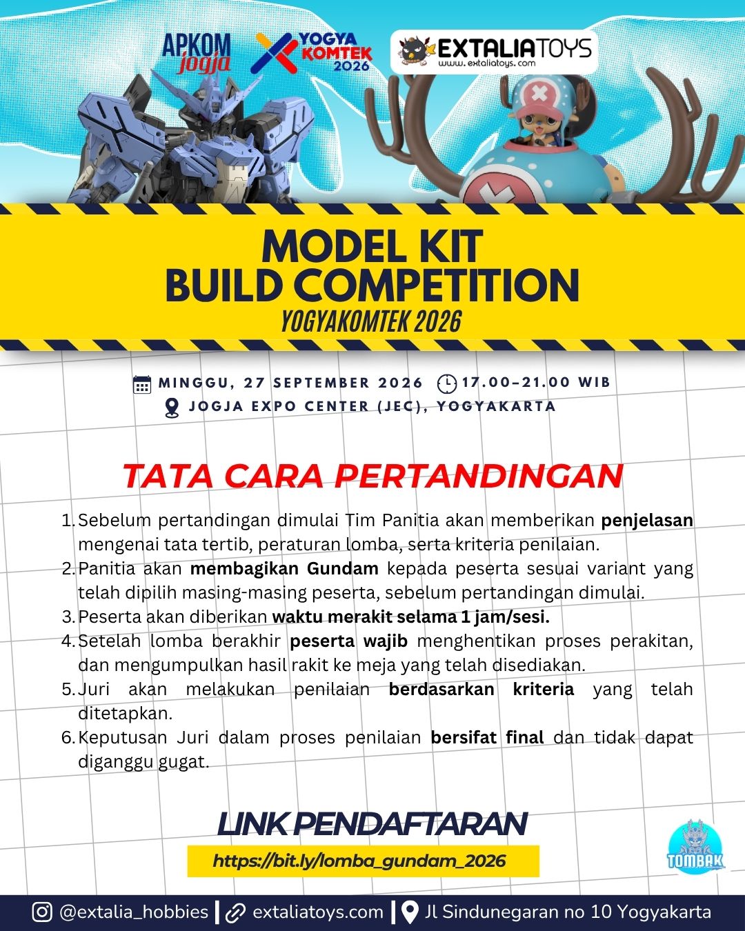 PENDAFTARAN MODEL KIT BUILD COMPETITION 2026