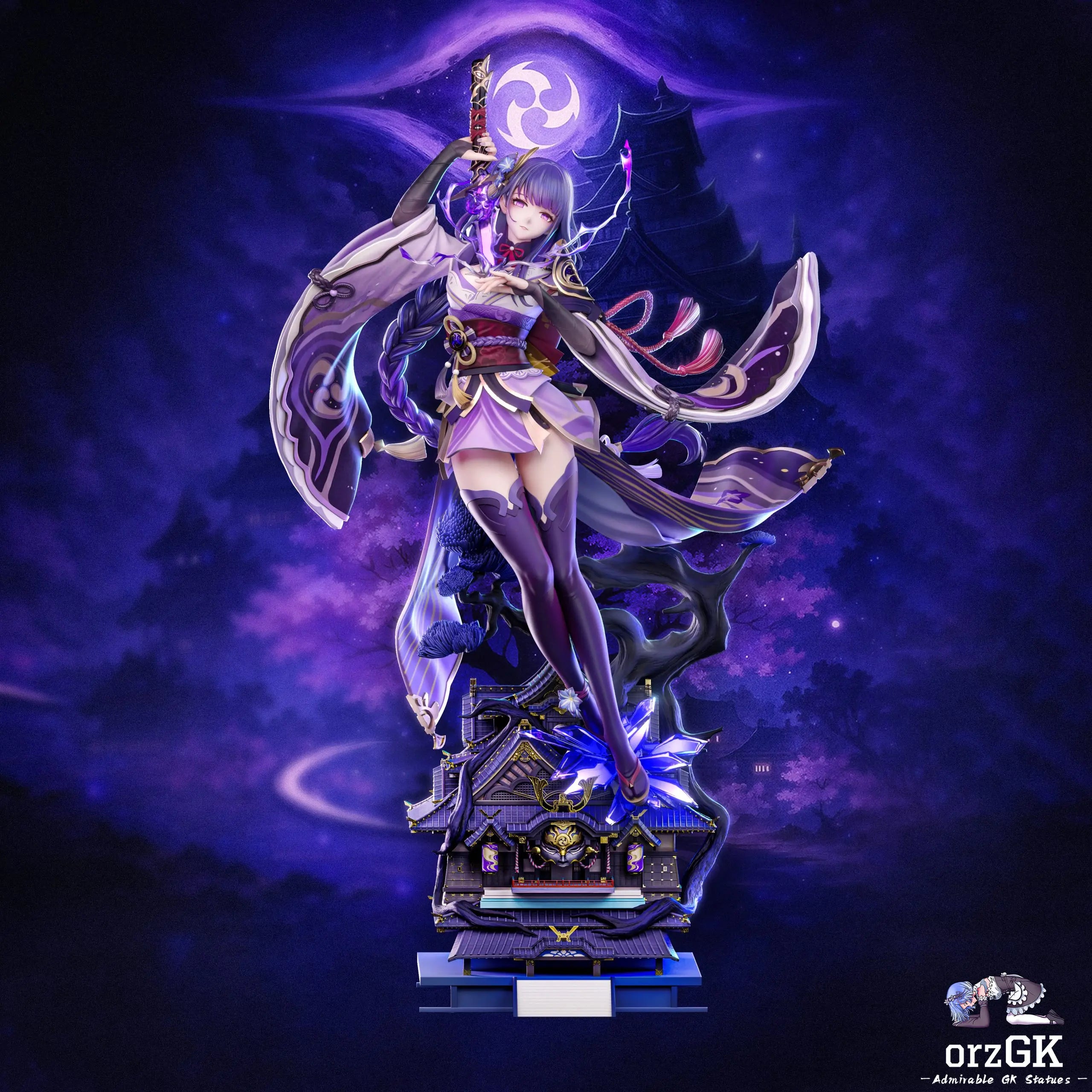 [POO] RESIN FIGURE Hakimi Studio - Raiden Shogun X Yae Miko Genshin Impact (Reguler / Wedding edition)